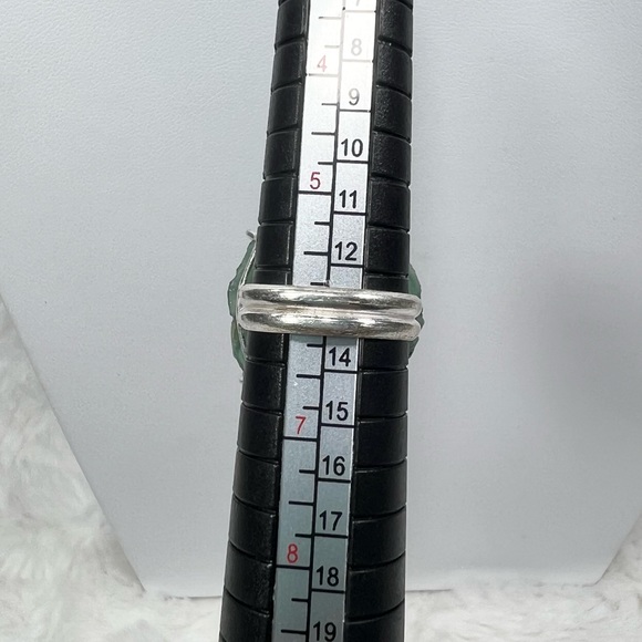 Solar Add on Item Green Solar Agate Ring size 6 - Picture 3 of 4